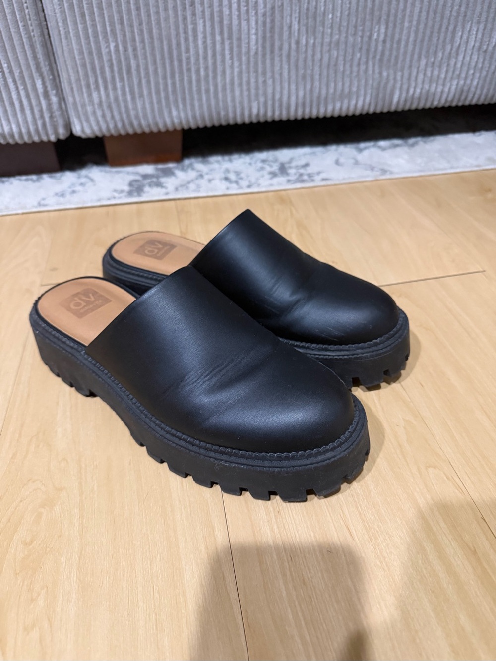 Dolce Vita Leather Slip-On Clog Mules